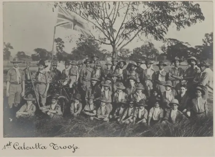 Framed Print : 1st Calcutta Scout Troop, India Framed Print : 1st Calcutta Scout Troop, India
