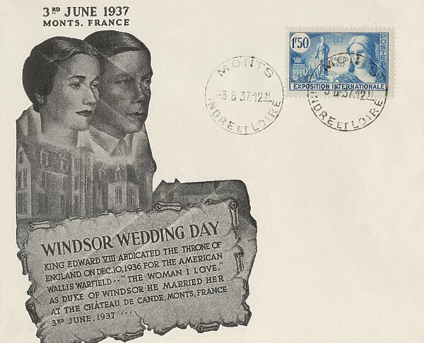 1st day Cover - Wedding of Duke of Windsor to Wallis Simpson