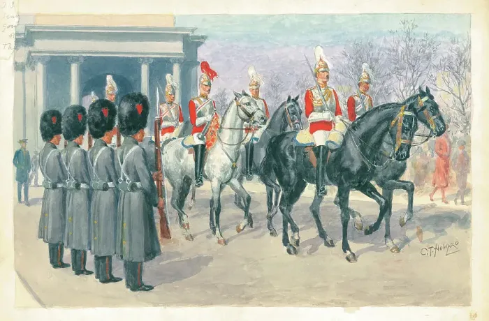 Framed Print : 1st Life Guards and Coldstream Guards Framed Print : 1st Life Guards and Coldstream Guards