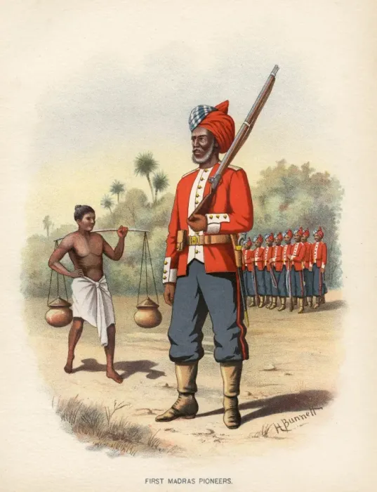Framed Print : 1st Madras Pioneers Framed Print : 1st Madras Pioneers
