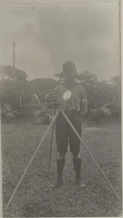 Framed Print : 1st Port of Spain scout with heliograph, Trinidad Framed Print : 1st Port of Spain scout with heliograph, Trinidad