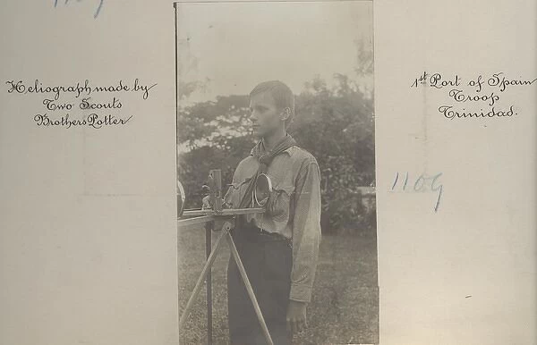 1st Port of Spain scout with heliograph, Trinidad