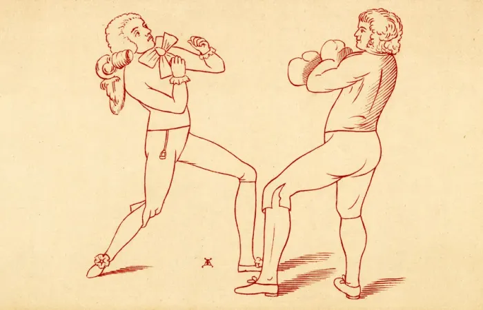 Framed Print : 2 MEN BOXING 1788 Framed Print : 2 MEN BOXING 1788