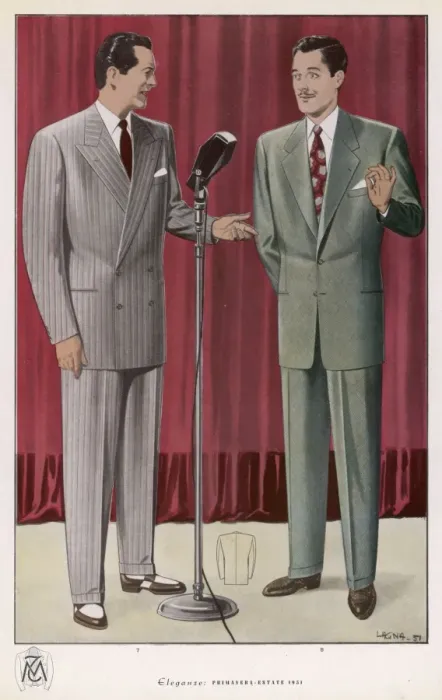 Framed Print : 2-PIECE SUITS 1951 Framed Print : 2-PIECE SUITS 1951