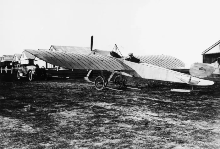Framed Print : 2-Seat Bristol Prier Monoplane Parked at the Bristol Fly? Framed Print : 2-Seat Bristol Prier Monoplane Parked at the Bristol Fly?