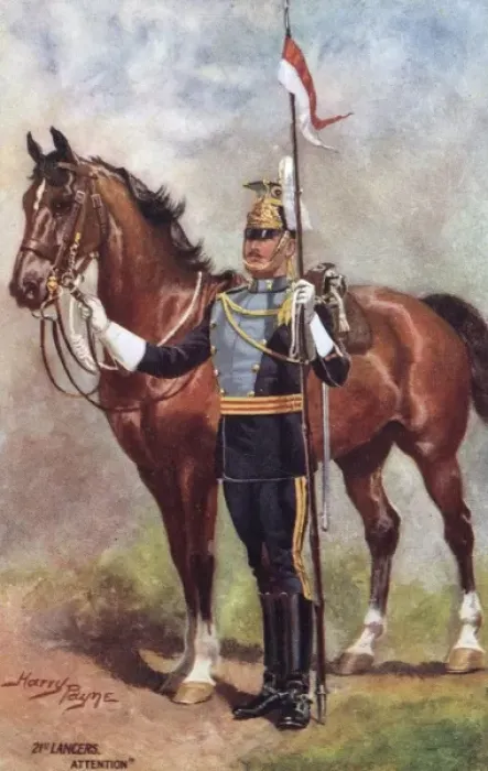 Framed Print : 21st Lancers - Standing to attention Framed Print : 21st Lancers - Standing to attention