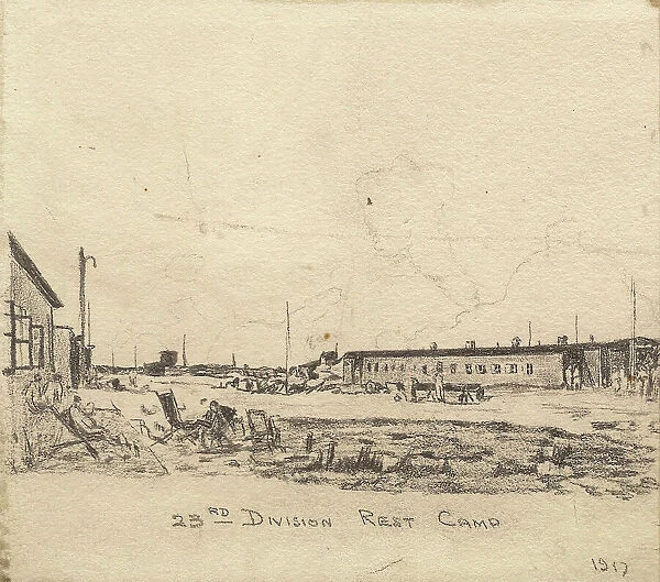 23rd Division Rest Camp, by William Hugh Duncan Arthur, WW1