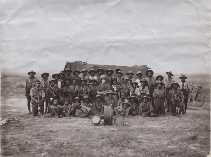 Framed Print : 2nd Accra scout troop in camp, Ghana, West Africa Framed Print : 2nd Accra scout troop in camp, Ghana, West Africa