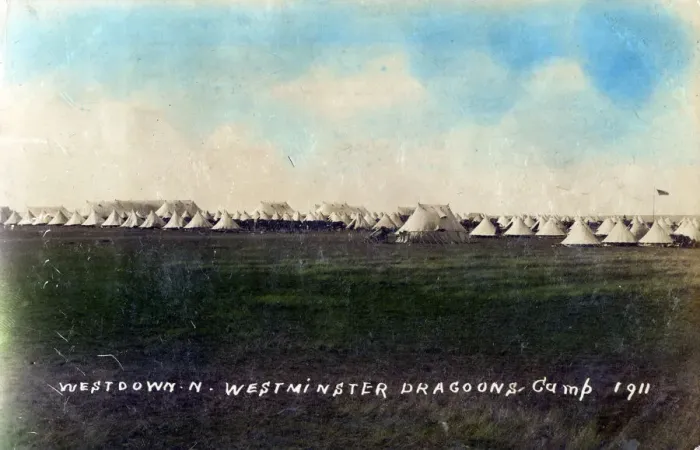 Framed Print : 2nd County of London Westminster Dragoons Camp Framed Print : 2nd County of London Westminster Dragoons Camp