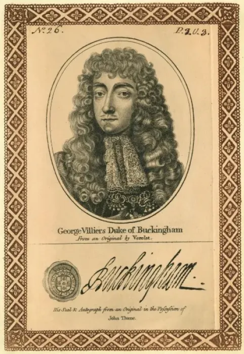 Framed Print : 2nd Duke of Buckingham Framed Print : 2nd Duke of Buckingham