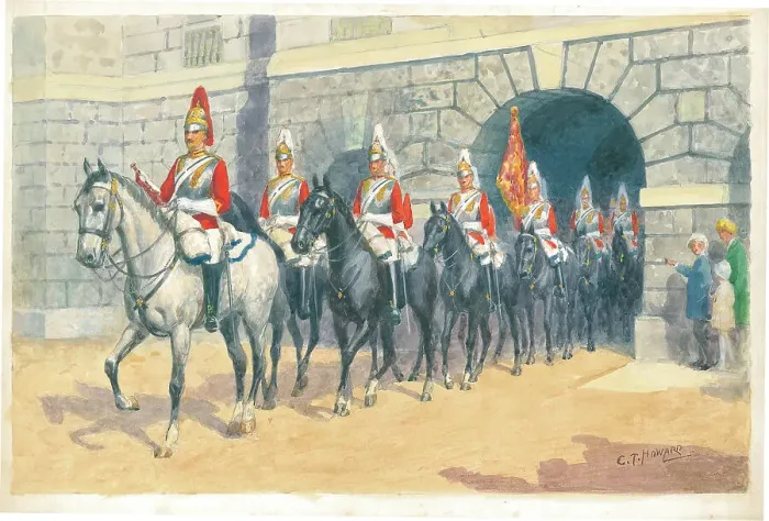 Framed Print : 2nd Life Guards at Horse Guards Framed Print : 2nd Life Guards at Horse Guards