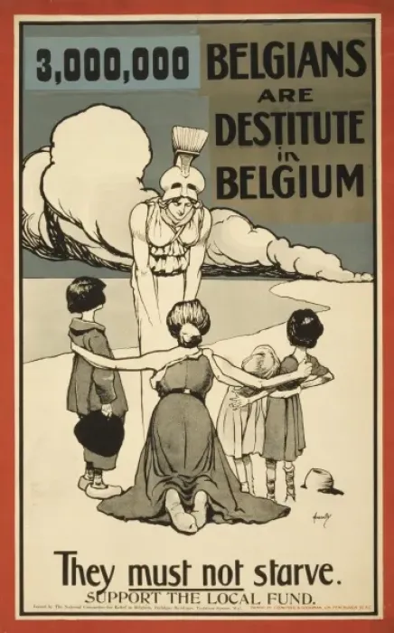 Framed Print : 3, 000, 000 Belgians are destitute in Belgium. They must not s Framed Print : 3, 000, 000 Belgians are destitute in Belgium. They must not s