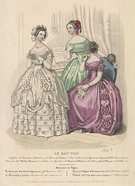 3 Evening Dresses 1843
