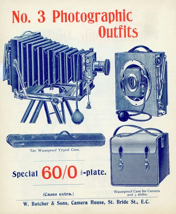 Framed Print : No 3 Half Plate Photographic Camera Outfit Framed Print : No 3 Half Plate Photographic Camera Outfit