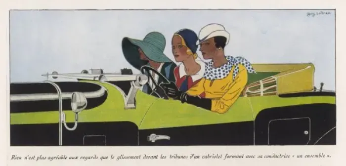 Framed Print : 3 Ladies in Car 1931 Framed Print : 3 Ladies in Car 1931