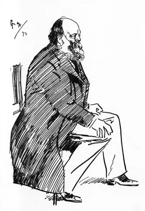 Framed Print : 3rd Marquess of Salisbury - caricature by Phil May Framed Print : 3rd Marquess of Salisbury - caricature by Phil May