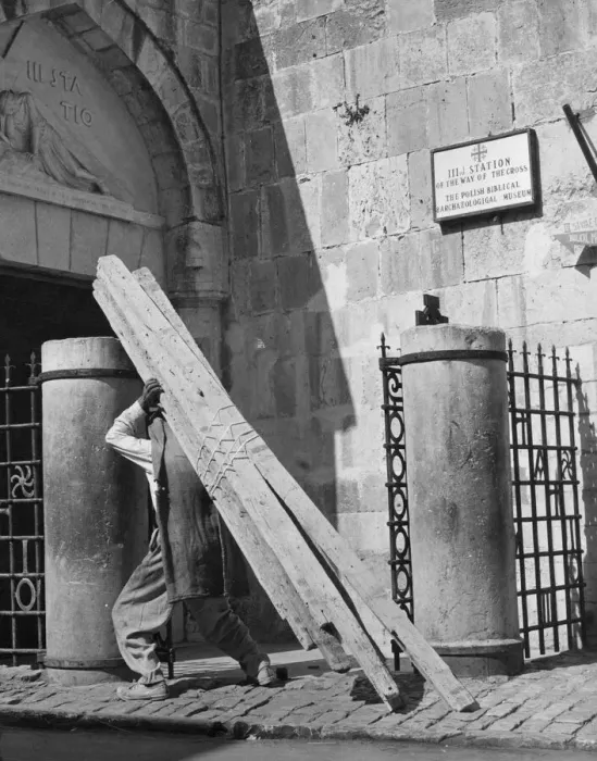 Framed Print : The 3rd Station of the Cross, Jerusalem, Israel. Date: late 1960s Framed Print : The 3rd Station of the Cross, Jerusalem, Israel. Date: late 1960s