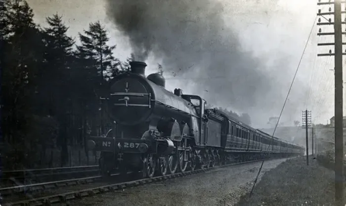 Framed Print : 4-4-2 Locomotive - No. 287 Framed Print : 4-4-2 Locomotive - No. 287