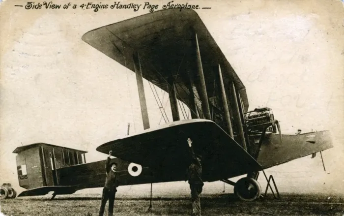 Framed Print : 4-Engine Handly Paige Biplane, England