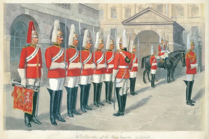 Framed Print : 4 O'Clock Parade at Horse Guards, Whitehall Framed Print : 4 O'Clock Parade at Horse Guards, Whitehall