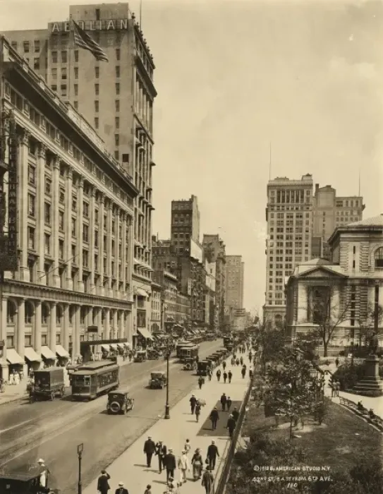 Framed Print : 42nd St. east from 6th Ave Framed Print : 42nd St. east from 6th Ave