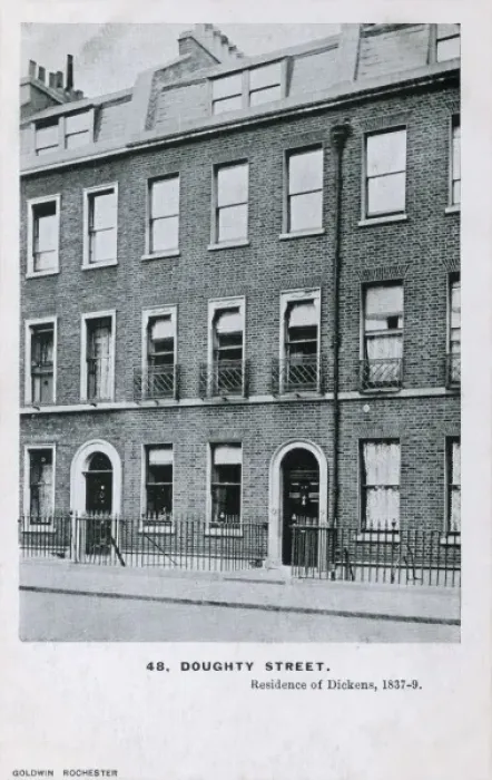 Framed Print : 48 Doughty Street, London - Dickens Home Framed Print : 48 Doughty Street, London - Dickens Home