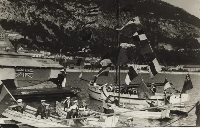 Framed Print : 5th Gibraltar Sea Scouts on the water, Gibraltar Framed Print : 5th Gibraltar Sea Scouts on the water, Gibraltar