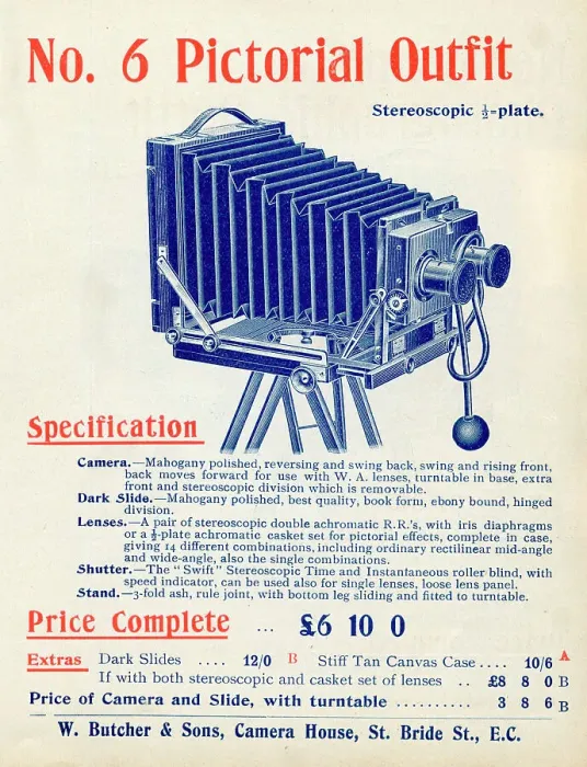 Framed Print : No 6 Stereoscopic Half Plate Photographic Camera Outfit Framed Print : No 6 Stereoscopic Half Plate Photographic Camera Outfit