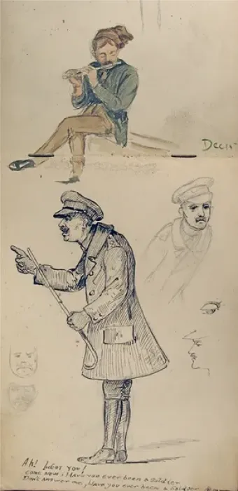 Framed Print : 6 studies - WWI soldiers Framed Print : 6 studies - WWI soldiers