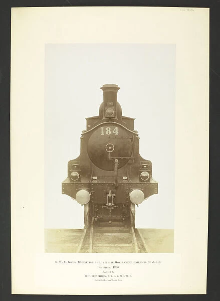 6 WC goods engine by Richard Francis Trevithick. Front view