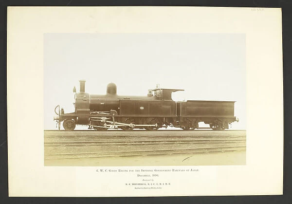 6 WC goods engine by Richard Francis Trevithick. Side view