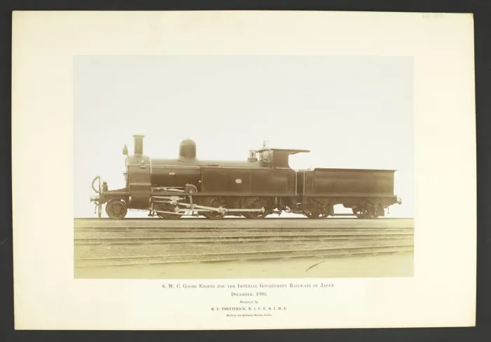 Framed Print : 6 WC goods engine by Richard Francis Trevithick. Side view Framed Print : 6 WC goods engine by Richard Francis Trevithick. Side view