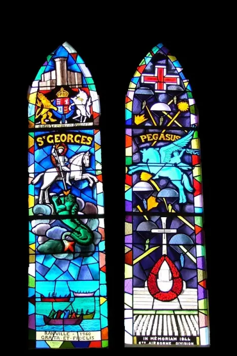 Framed Print : 6th British Airborne Division Memorial Window Framed Print : 6th British Airborne Division Memorial Window