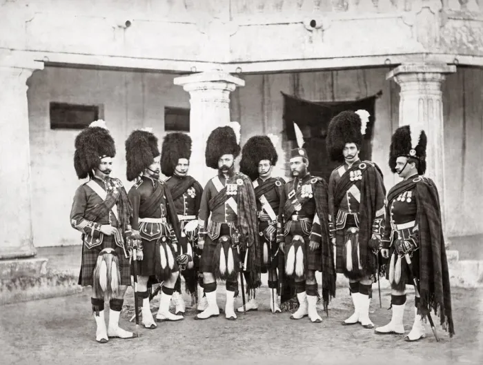 Framed Print : 79th Highlanders, British army regiment, India c. 1860 s Framed Print : 79th Highlanders, British army regiment, India c. 1860 s