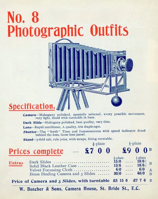 Framed Print : No 8 Half Plate or Full Plate Photographic Camera Outfit Framed Print : No 8 Half Plate or Full Plate Photographic Camera Outfit