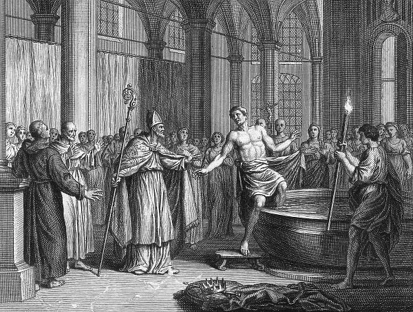 An 8th Century Baptism