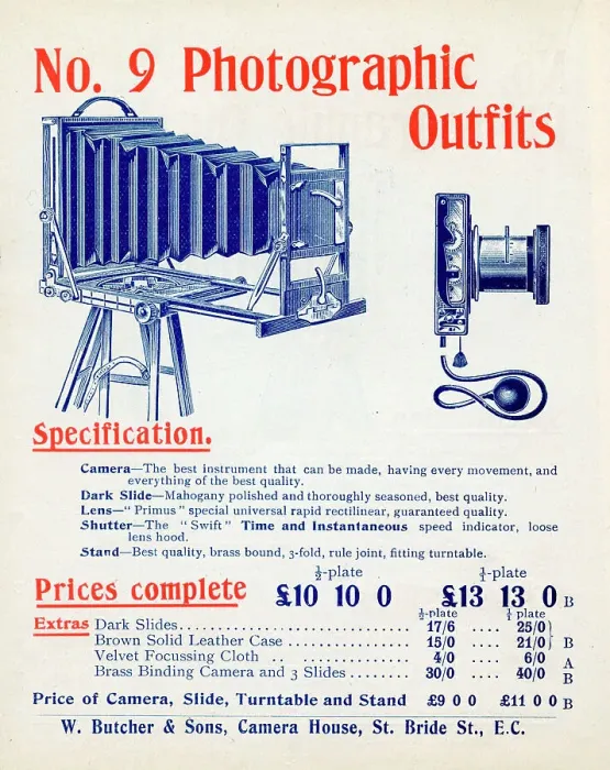 Framed Print : No 9 Half Plate or Full Plate Photographic Camera Outfit Framed Print : No 9 Half Plate or Full Plate Photographic Camera Outfit