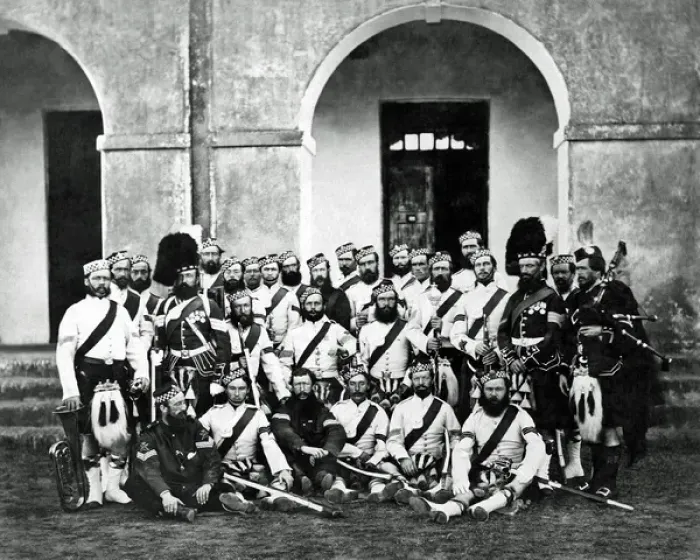Framed Print : 93rd Scottish Regiment in India Framed Print : 93rd Scottish Regiment in India