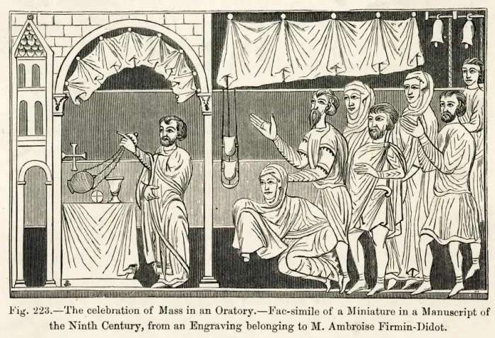 Framed Print : 9TH CENTURY MASS Framed Print : 9TH CENTURY MASS
