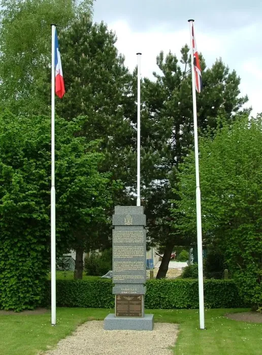 Framed Print : 9th Para & 1st Canadian Para Bns Memorial, Varaville Framed Print : 9th Para & 1st Canadian Para Bns Memorial, Varaville