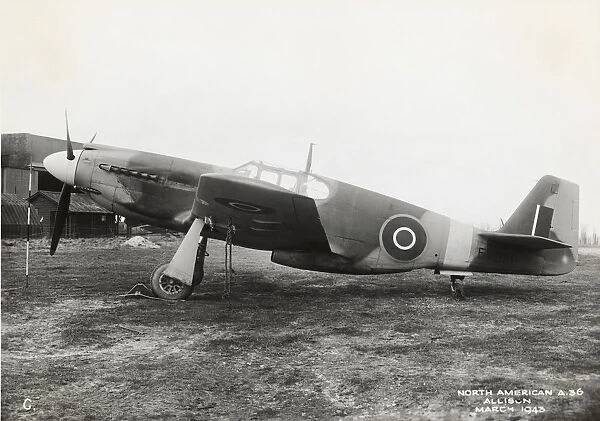 An A-36A (NA-97) Mustang trialled by the RAF