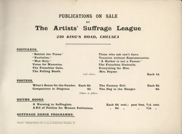 Framed Print : A. B. C, Artists Suffrage League Ad Framed Print : A. B. C, Artists Suffrage League Ad