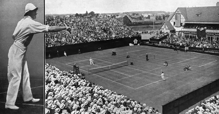 Framed Print : A. F Wilding plays Davis Cup tennis, 1914 Framed Print : A. F Wilding plays Davis Cup tennis, 1914