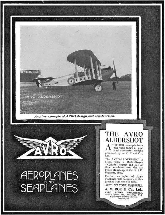 Framed Print : A. V. Roe & Co Ltd Framed Print : A. V. Roe & Co Ltd