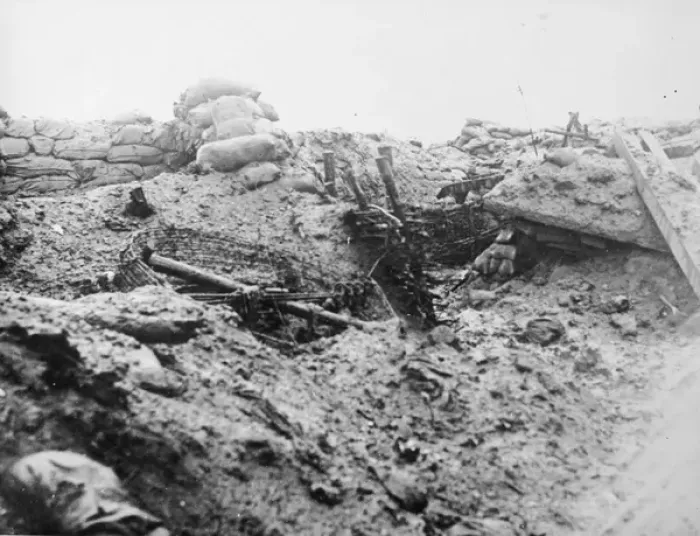 Framed Print : Abandoned trench on the Western Front, WW1 Framed Print : Abandoned trench on the Western Front, WW1