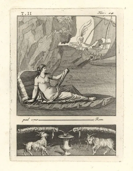 Framed Print : The abandonment of Ariadne on Naxos island by Theseus Framed Print : The abandonment of Ariadne on Naxos island by Theseus