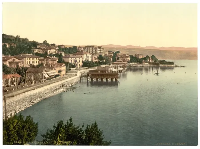 Framed Print : Abbazia, the Baths, Istria, Austro-Hungary Framed Print : Abbazia, the Baths, Istria, Austro-Hungary