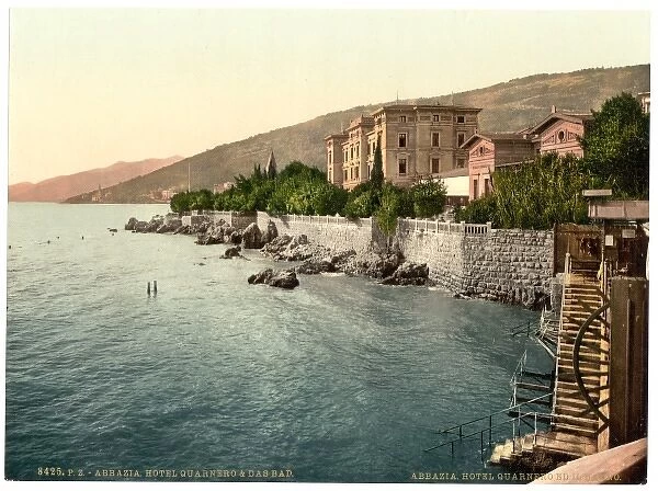 Abbazia, Hotel Quarnero and the Baths, Istria, Austro-Hungar