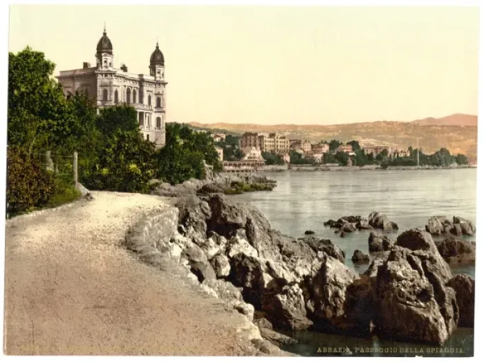 Framed Print : Abbazia, the Strand Promenade, Istria, Austro-Hungary Framed Print : Abbazia, the Strand Promenade, Istria, Austro-Hungary