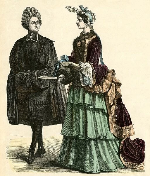 Abbe & Court Lady 1690S
